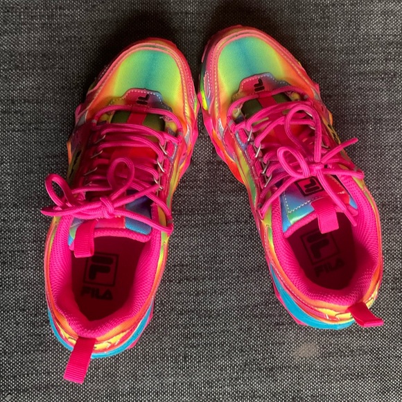 FILA Women's Oakmont TR Rainbow Chunky Platform Sneakers - Size 6 - Picture 6 of 8